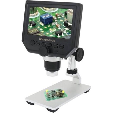 600X 3.6MP Digital Microscope With Metal Stand-EU Plug - 4