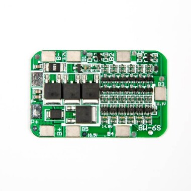 6S 18650 BMS Protection Board 22V 24V 15A - 6