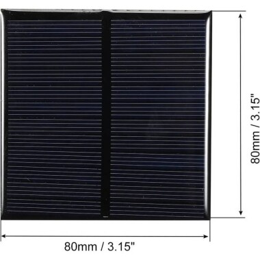 6V 150MA Glue Drop Polycrystalline Solar Panel Size:80x80mm - 2