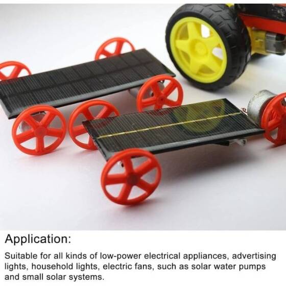 6V 150MA Glue Drop Polycrystalline Solar Panel Size:80x80mm - 5