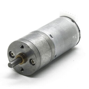 6V 210RPM Metal Geared DC Motor with Encoder - 1