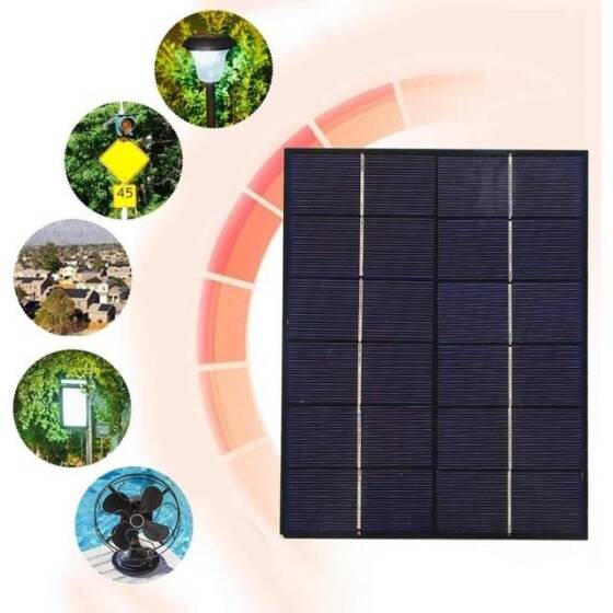 6V 550MA Polycrystalline Drop Solar Panel Size:135x165mm - 2