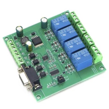 7-24V Modbus RTU 4 Channel RS232 Serial Relay Module - 4