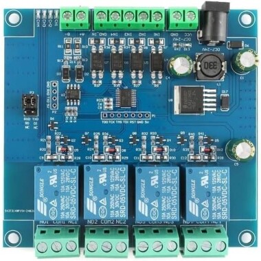 7-24V Modbus RTU 4 Channels 5V Relay Module RS485/TTL Anti-Reverse Connection - 4