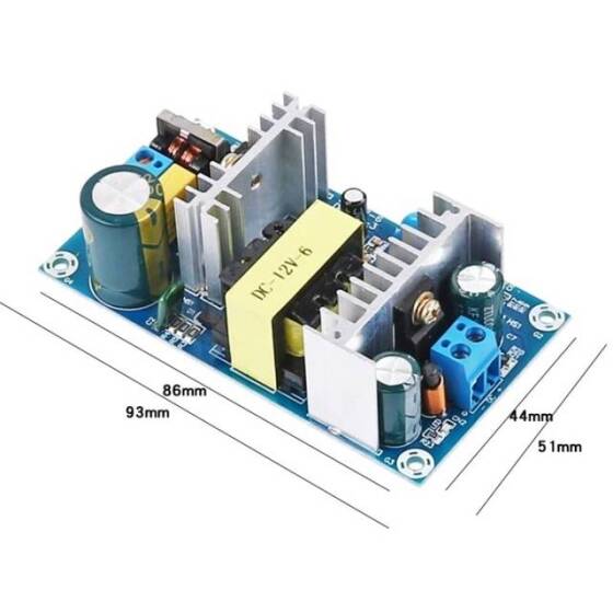 70W AC-DC 110-245V to 12V 6A Switching Power Board - 5