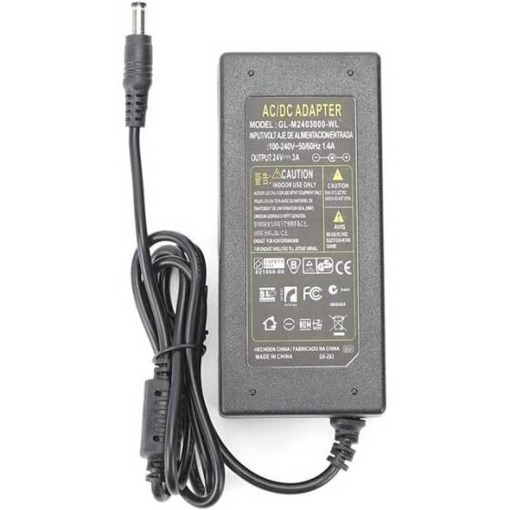 72W 24V 3A Ultra Thin Strip Power Supply - 2