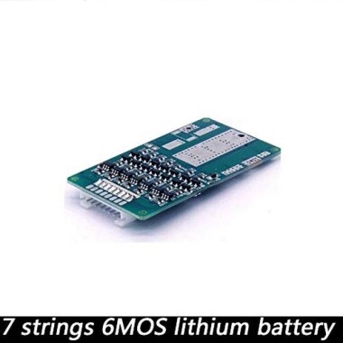 7S 24V 25A Equilibrium Temperature Control 10MOS Lithium Battery Protection Board With Cable - 4
