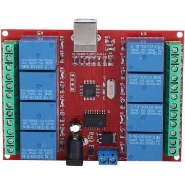 8 Channel 12V USB Relay Module - 5