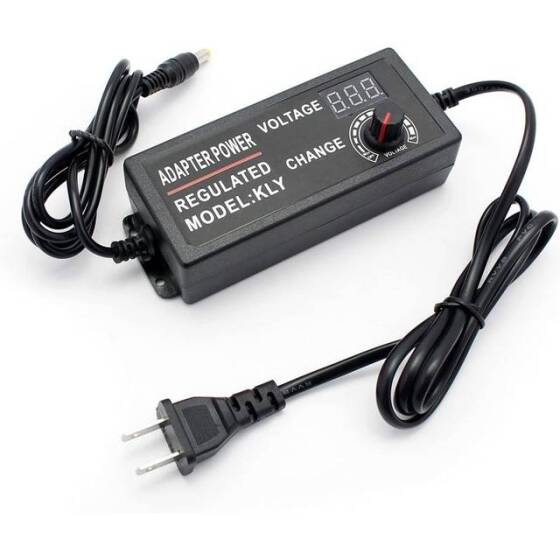 9-24V 3A 72W AC/DC Adjustable Power Adapter-Silk Printing With CE-EU Plug - 1