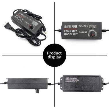 9-24V 3A 72W AC/DC Adjustable Power Adapter-Silk Printing With CE-EU Plug - 4