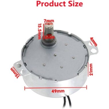 AC220V 4W 49KTYZ Permanent Magnet Synchronous Motor 2.5RPM - 2