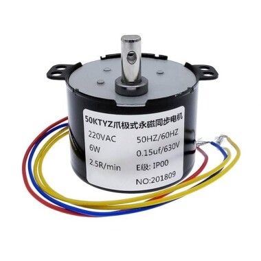 AC220V 6W 50KTYZ Permanent Magnet Synchronous Motor 15RPM - 1
