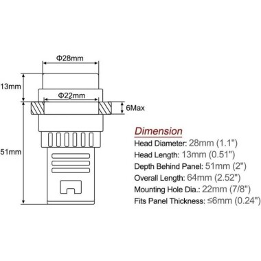 AC220V AD16-22SS Red+Green LED Dual-Color Signal Indicator Light - 5