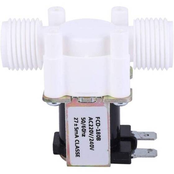 AC220V N/C G1/2 Male Thread Plastic Electric Solenoid Valve Water Air Inlet Flow Switch For 0-02-0-8Mpa - 1
