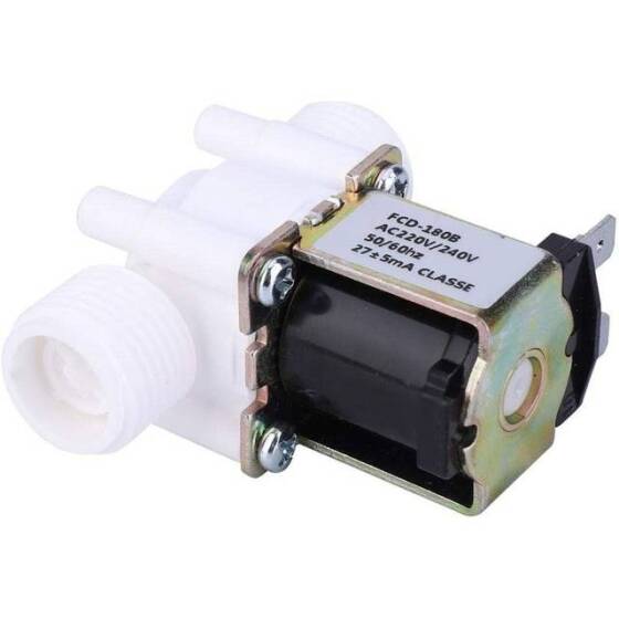 AC220V N/C G1/2 Male Thread Plastic Electric Solenoid Valve Water Air Inlet Flow Switch For 0-02-0-8Mpa - 5
