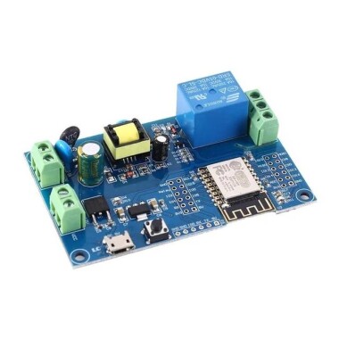 AC90-250V ESP8266 Wireless WIFI Relay Module 1 Channel ESP-12F Wifi Development Board AC/DC 5V/7-28V/5-80V Power Supply - 1