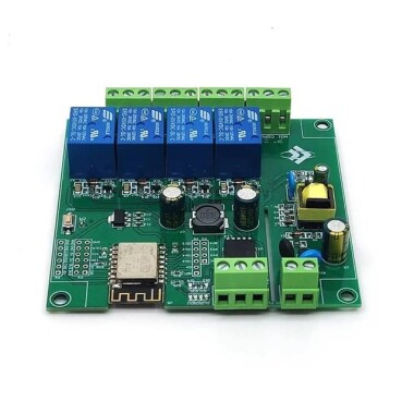 AC90-250V ESP8266 Wireless WIFI Relay Module 4 Channel ESP-12F Wifi Development Board AC/DC 5V/7-28V/5-80V Power Supply - 2