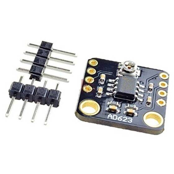 AD623 Integrated Single Supply Instrumentation Amplifier Board-Low Power Consumption 3V-12V Wide Input Rail To Rail Output Swing AT The Firmware - 2