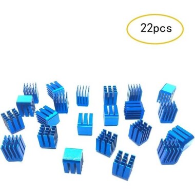 Aluminum Heatsink With Blue Thermal Tape Size:40x40x10mm - 2