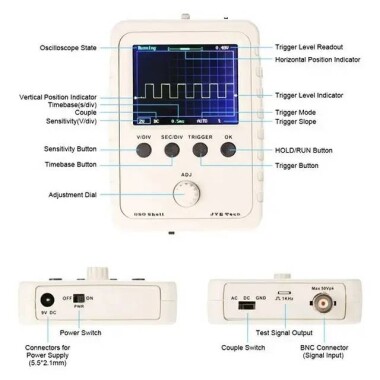 Assmbled Shell Oscilloscope Suite DSO138 Upgraded Version DSO150 of Electronic Teaching Practice DIY STM32 Suite - 4