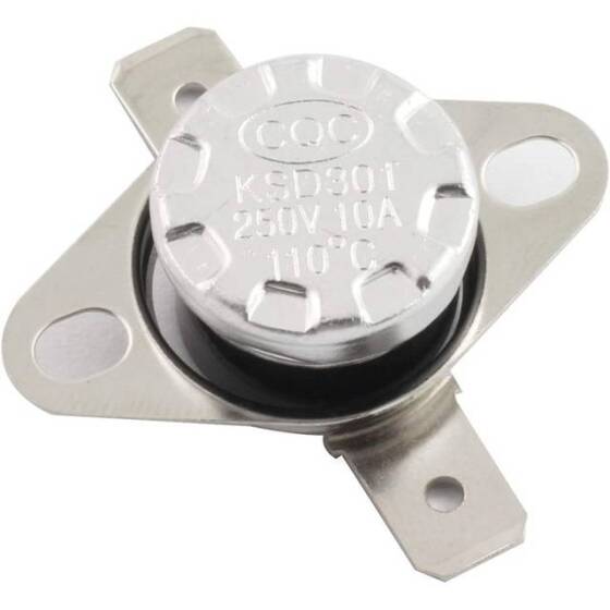 Bakelite KSD301 110 Degree Normally Closed NC Temperature Controlled Switch Thermostat 250V 10A Temperature Control - 2