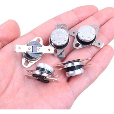 Bakelite KSD301 120 Degree Normally Closed NC Temperature Controlled Switch Thermostat 250V 10A Temperature Control - 5