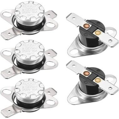 Bakelite KSD301 50 Degree Normally Closed NC Temperature Controlled Switch Thermostat 250V 10ATemperature Control - 1