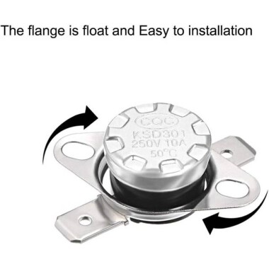 Bakelite KSD301 50 Degree Normally Closed NC Temperature Controlled Switch Thermostat 250V 10ATemperature Control - 2
