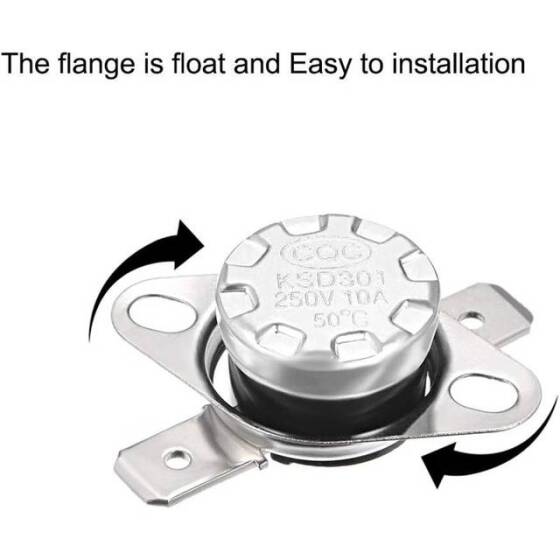 Bakelite KSD301 50 Degree Normally Closed NC Temperature Controlled Switch Thermostat 250V 10ATemperature Control - 2
