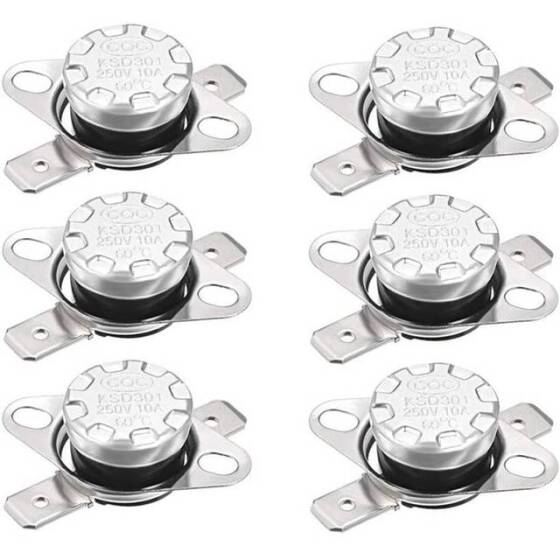 Bakelite KSD301 60 Degree Normally Open NC Temperature Controlled Switch Thermostat 250V 10A Temperature Control - 1