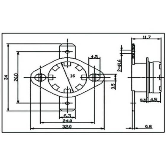 Bakelite KSD301 75 Degree Normally Closed NC Temperature Controlled Switch Thermostat 250V 10A Temperature Control - 5