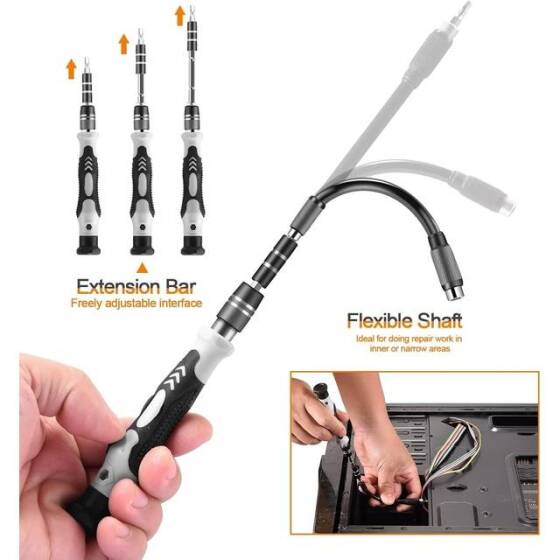 Black 115 in 1 Multi-Purpose Screwdriver Set - Plastic Box - 4
