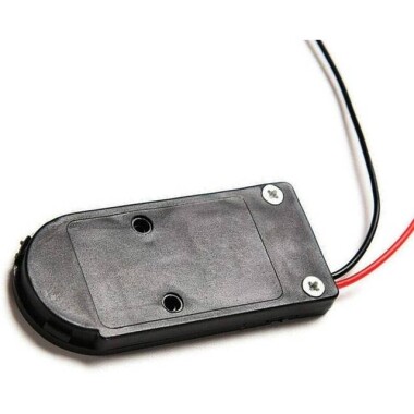 Black 1x 6V Button Battery Holder Box CR2032 LIR203 - 1