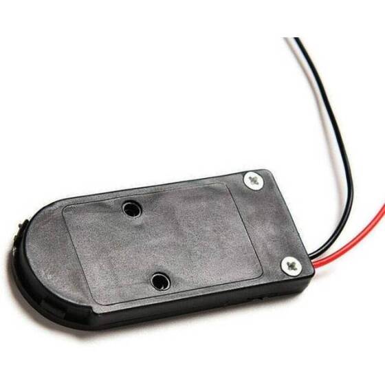 Black 1x 6V Button Battery Holder Box CR2032 LIR203 - 1