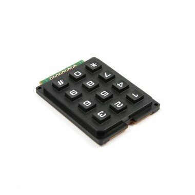 Black 3x4 Keyboard - 4