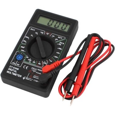 Black DT830B Digital Multimeter With Battery - 1