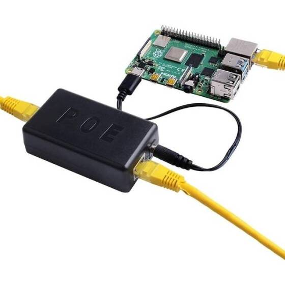 Black Gigabit PoE Combiner 5-48V/2A - Type C - 5