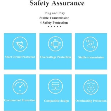 Black Gigabit PoE Separator 48V To 12V 2A - 4