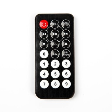 Black IR Remote Control With Battery - 4