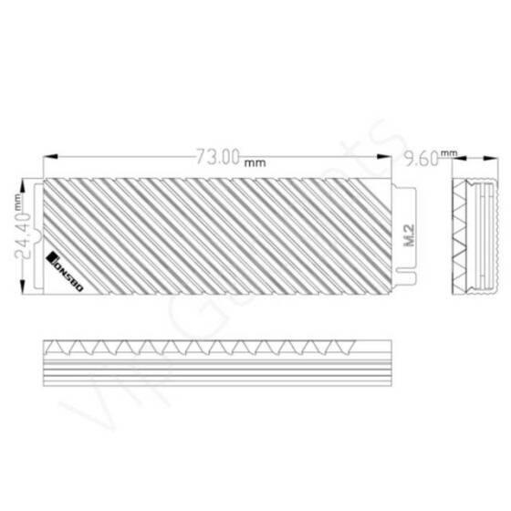 Black Jonsbo M-2-3 Solid State RadiaTor - 2
