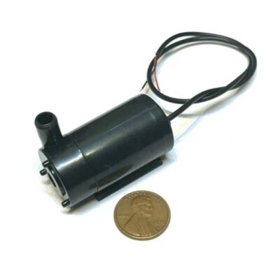 Black Mute Sounds Mini Submersible Pump DC 3-5V - 2