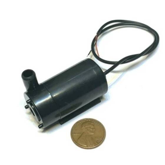 Black Mute Sounds Mini Submersible Pump DC 3-5V - 2