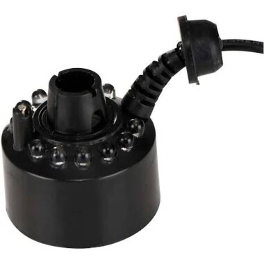 Black Plastic DC24V 20mm 12 Led Air Humidifier Mist Maker Nebulizer - 1