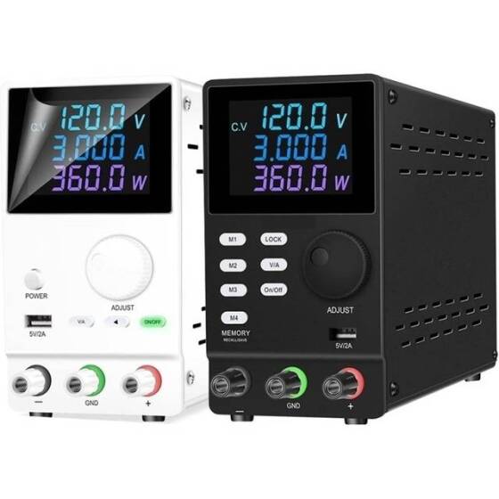 Black SPPS1203D 120V3A Color Screen Storage DC Regulated Power Supply With Cable 110V US Plug - 3