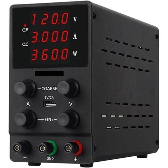 Black SPS1203 120V3A Vertical Digital Tube DC Adjustable RegulaTor Power Supply With Cable 220V EU Plug - 1