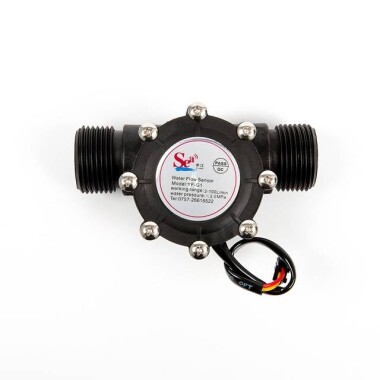 Black Water Flow Sensor (Sea) YF-G1 Flowmeter DN25 2-100L/min 5-24V - 2