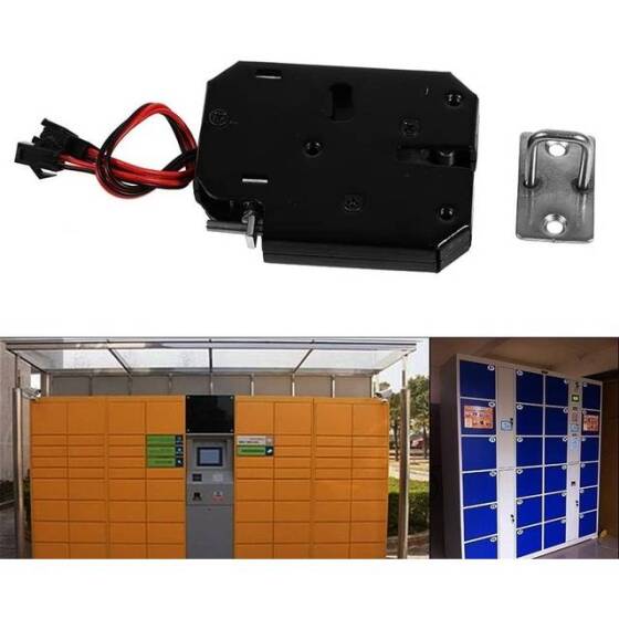 Black XG-07C DC24V 1A Small Locker Electromagnetic Lock Four Wire With Feedback - 2