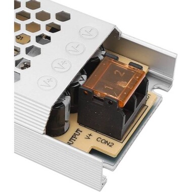 BlackxH-12V-60W 5A Led Ultra Thin Fiberglass Panel Slender Strip Switching Power Supply With Wire - 4