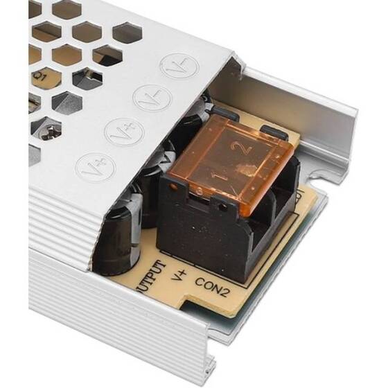 BlackxH-12V-60W 5A Led Ultra Thin Fiberglass Panel Slender Strip Switching Power Supply With Wire - 4