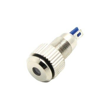 Blue 10-24V 12mm LED Metal Indicator Light - 1